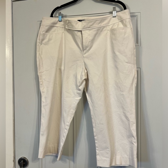 Chaps Pants - Chaps size 18W white womens capris